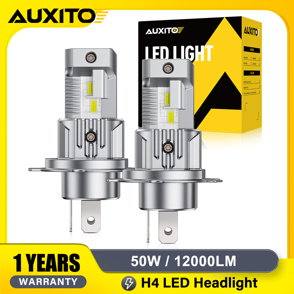 Led Headlight 6500K White 12000Lm - AUXITO 2 Pezzi 50W 12000LM Luci