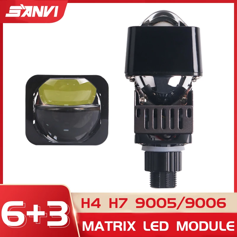 Motorcycle Led Headlight Bulb H4 - SANVI Bi Led Module 1.5 pollici
