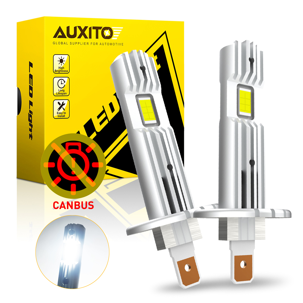 Led Headlight Bulb Canbus Error Free - AUXITO 2x12000LM Senza errori H1 LED