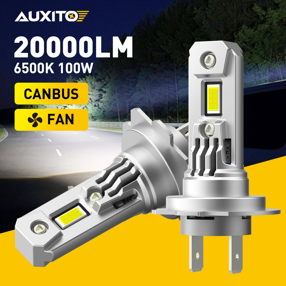 Led Headlight Bulb H7 20000Lm - AUXITO 2 pz 100W 20000LM Turbo