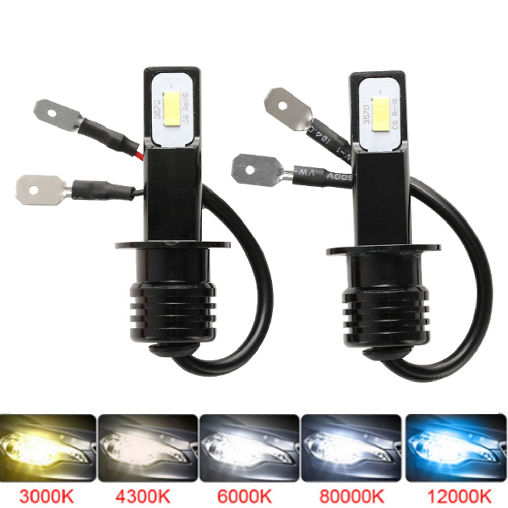 Led Headlight Bulb H7 20000Lm - 2 Pezzi Lampadine LED H1 H3