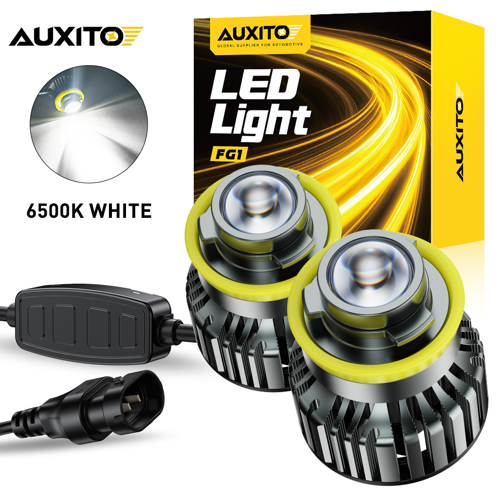 Led Fog Light H11 3000K Yellow - 2 Pezzi AUXITO Lente Laser per