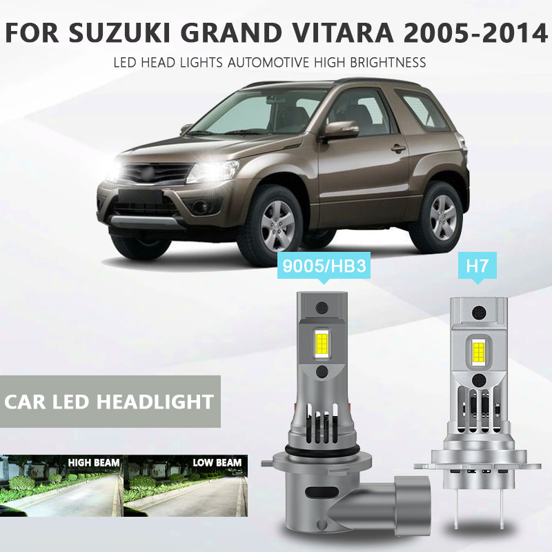 Led Headlight Bulb H7 20000Lm - 2PCS CANbus Per Suzuki Grand Vitara