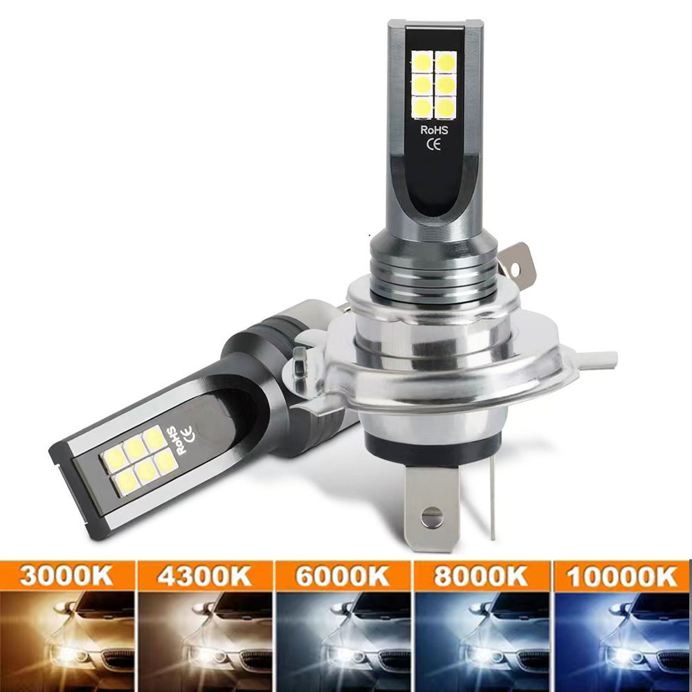 Car Led Bulb H1 H3 H8 H11 - 2 pezzi 3030 H4 H7 LED