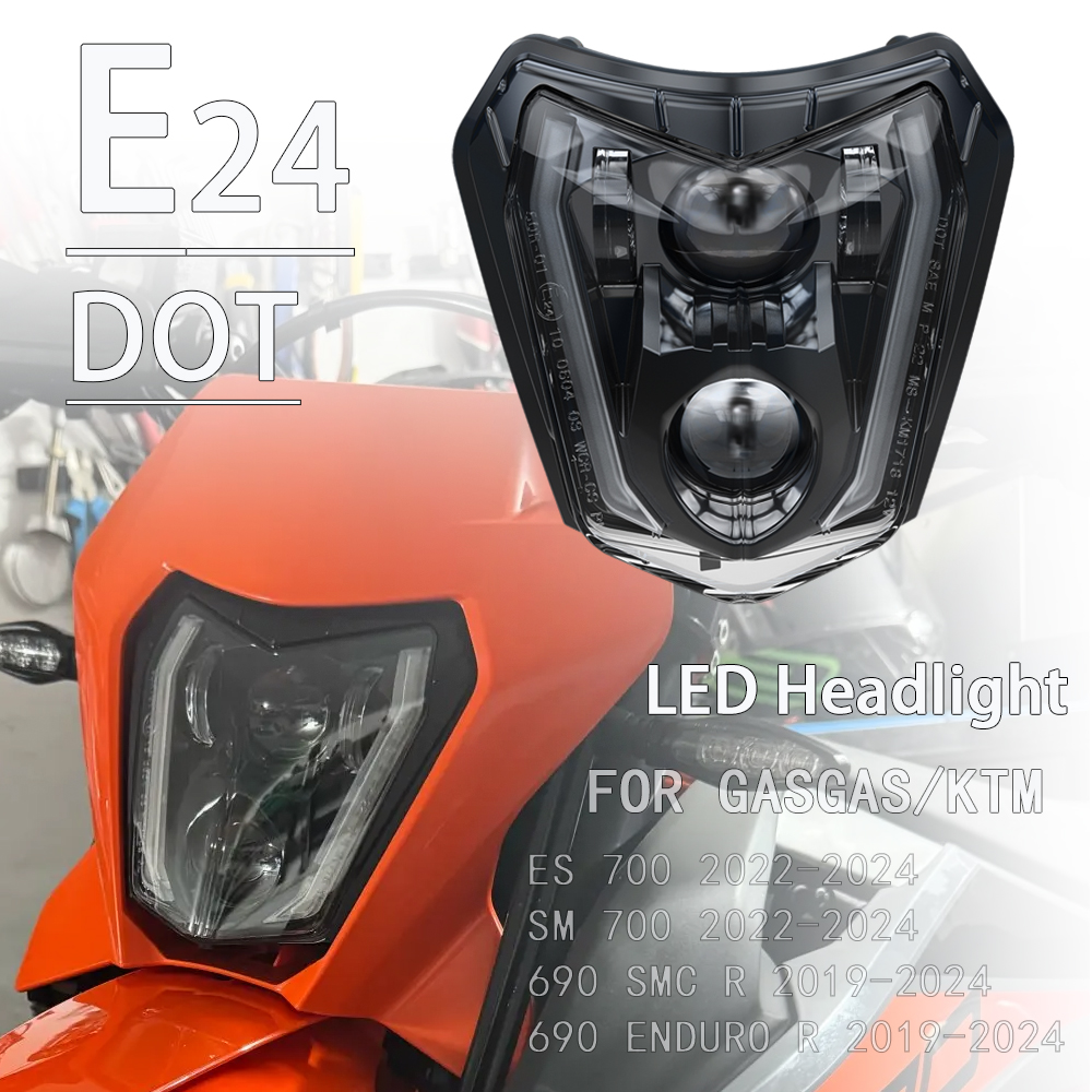 Motorcycle Led Headlight Bulb H4 - Faro LED per KTM 690 SMC
