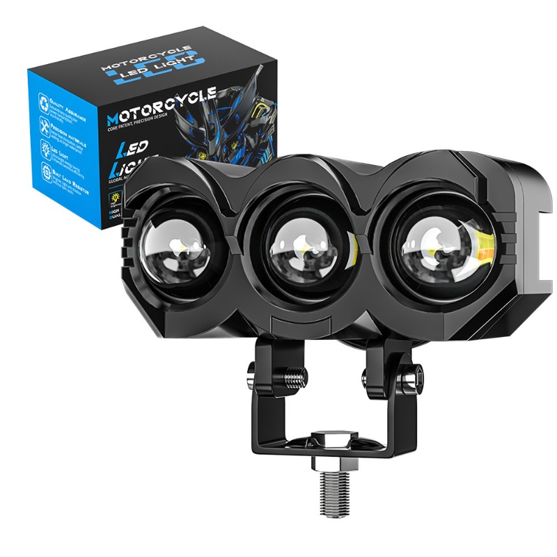 Led Headlight 6500K White 12000Lm - Faro LED per Moto Stile Gufo,