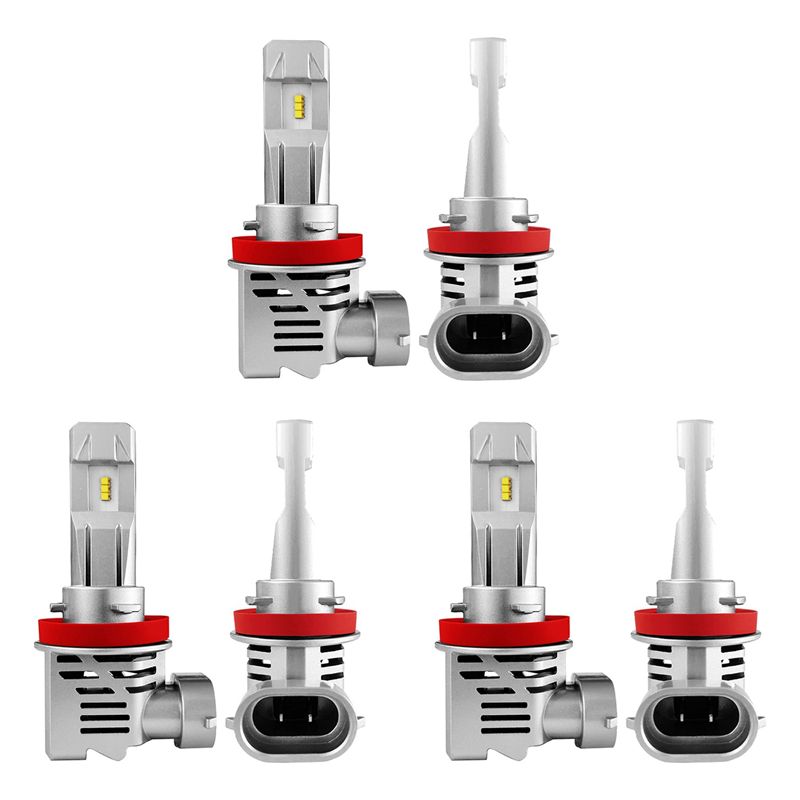 Led Headlight 6500K White 12000Lm - Lampadine LED per fari Ingenious-H11 H8