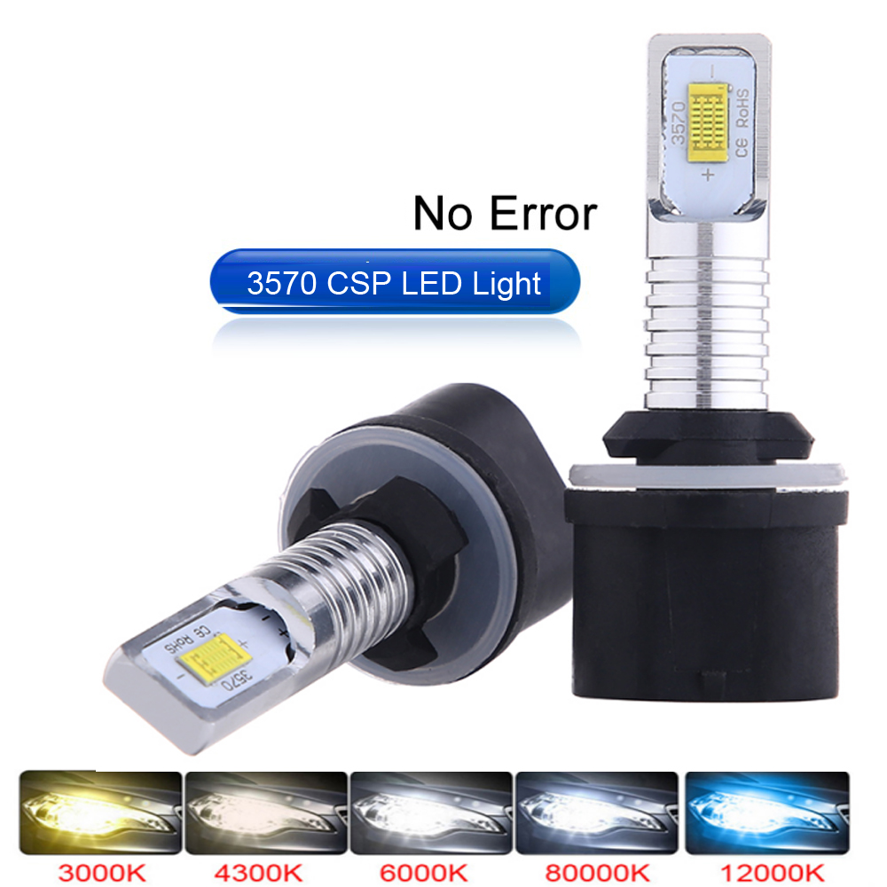 Led Headlight 6500K White 12000Lm - 2 Pezzi H27 LED 881 LED
