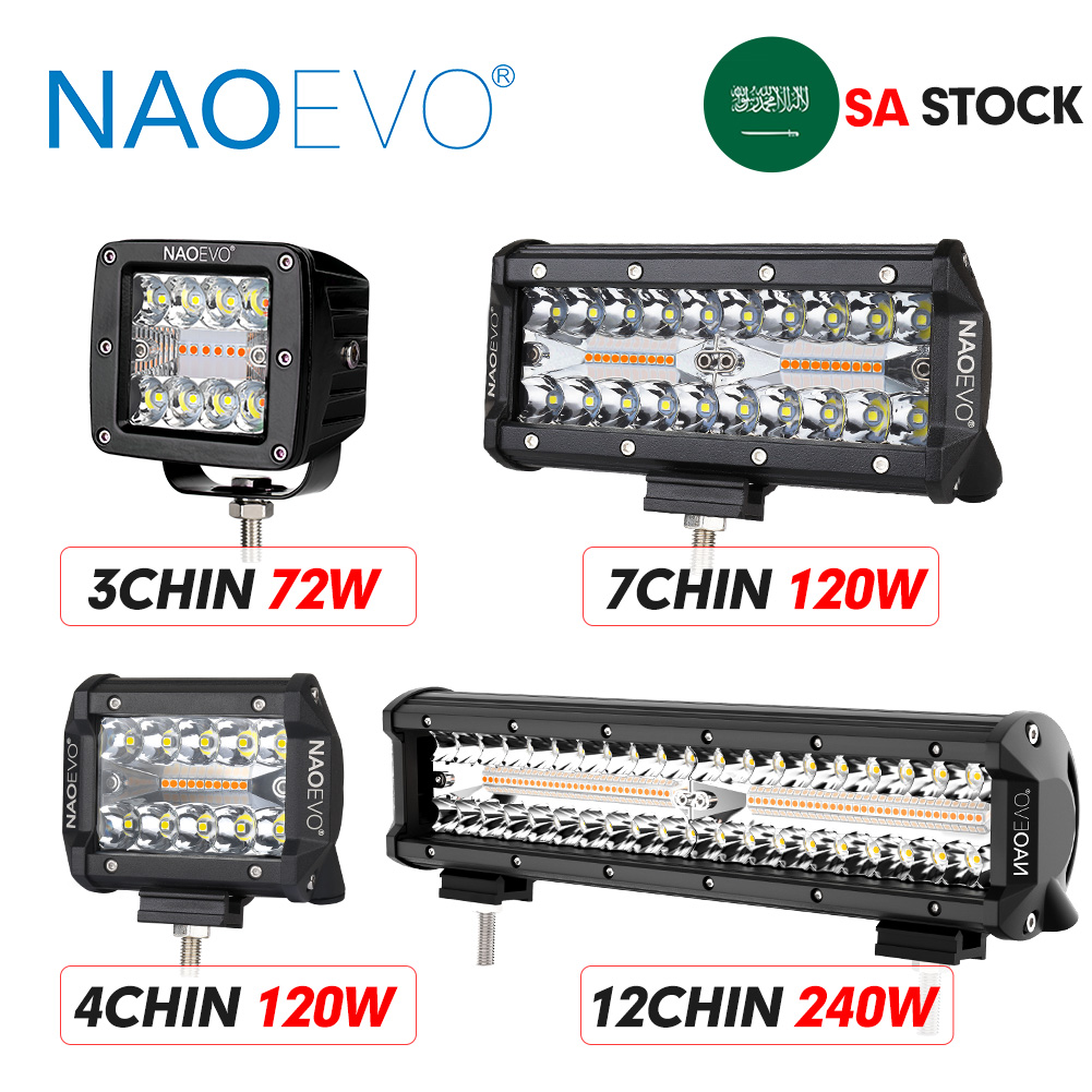 Led Work Light Bar 12 Inch Offroad - NAOEVO 3''4''7''12Inch 4x4 Off road LED