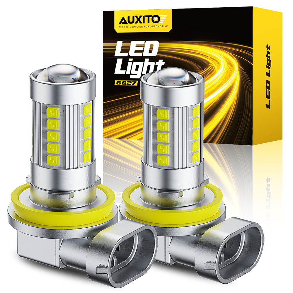 Led Fog Light H11 3000K Yellow - AUXITO 2x Mini Size H11 H16(JP)