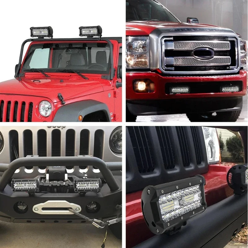 Led Work Light Bar 12 Inch Offroad - Barra Luminosa LED Combo Beam Spot