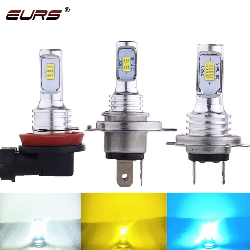 Led Fog Light H11 3000K Yellow - EURS 2PCS H7 Led Della Luce