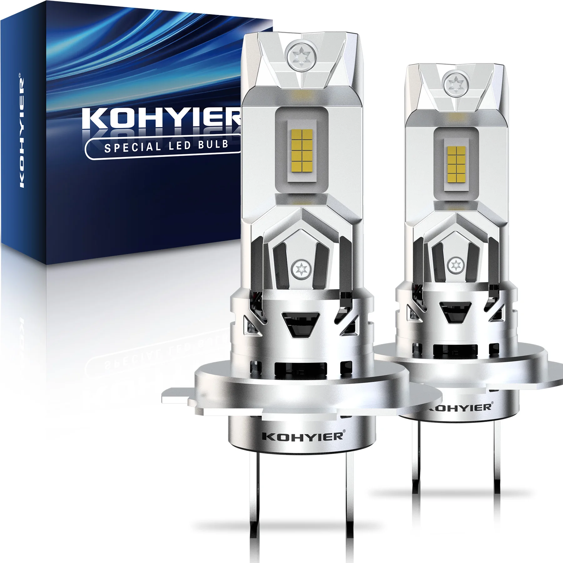 Led Headlight Bulb H7 20000Lm - 2Pcs H7 Slim LED lampadina per