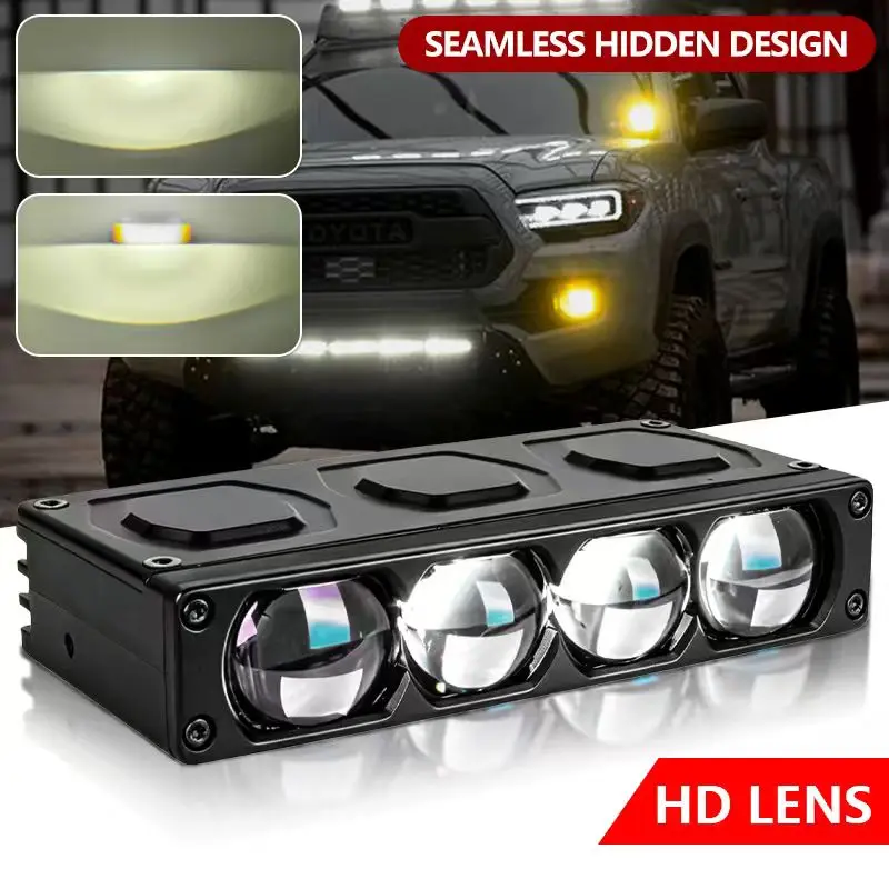 Bi Led Projector Lens 3 Inch - 2 Pezzi Fari LED Ultra-Sottili da