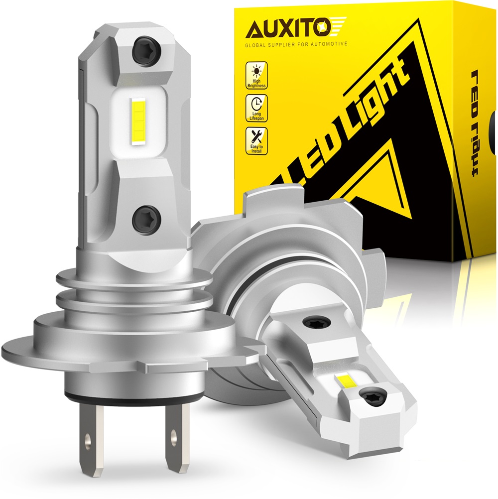 Led Headlight 6500K White 12000Lm - AUXITO 2x Fanless H7 Luci a