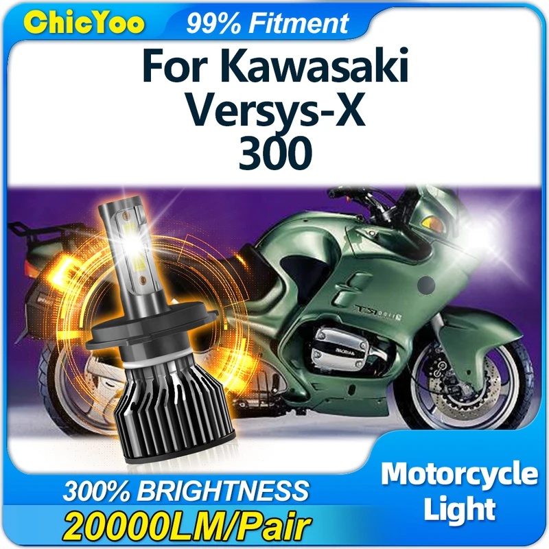 Led Headlight H4 Hi Lo 120W - Faro LED per Moto 120W H4