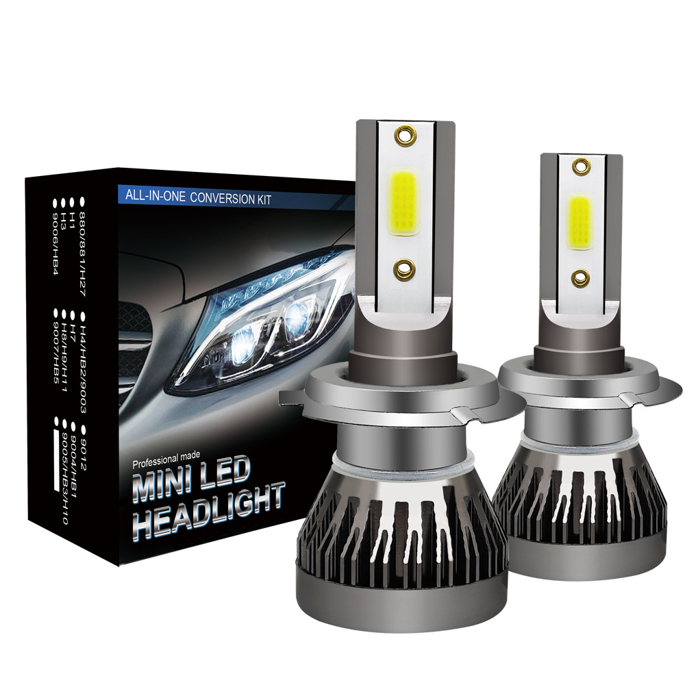 Car Led Bulb H1 H3 H8 H11 - 2 Pz/paia Mini Luci Auto H7