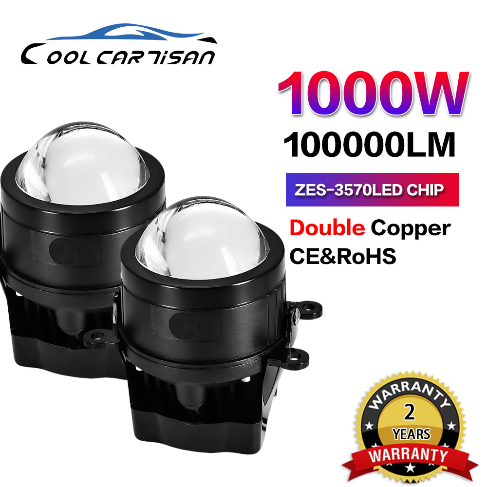 Bi Led Projector Lens 3 Inch - EAGLEVISION Fari Fendinebbia Universali Bi-LED 3.0
