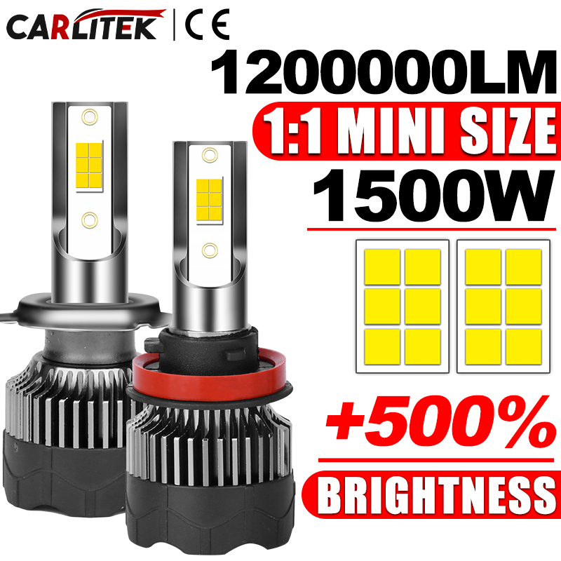Car Led Bulb H1 H3 H8 H11 - Faro LED per Auto 1200000lm 1500W