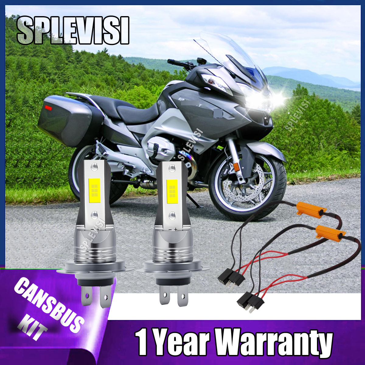 Led Headlight Bulb Canbus Error Free - Lampadine per fari moto H7 LED