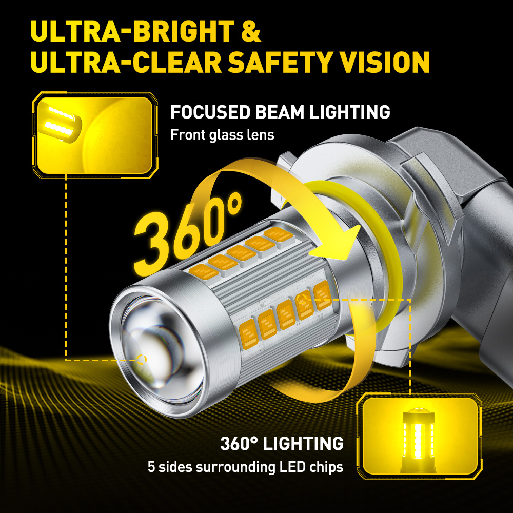 2 pezzi AUXITO 9006 HB4 LED gi - Led Fog Light H11 3000K Yellow recensione e prezzo