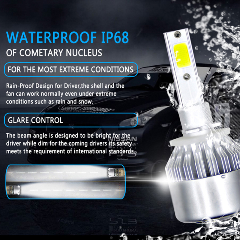 C6 Auto Haedlight LED H4 H7 H1 - Car Led Bulb H1 H3 H8 H11 recensione e prezzo