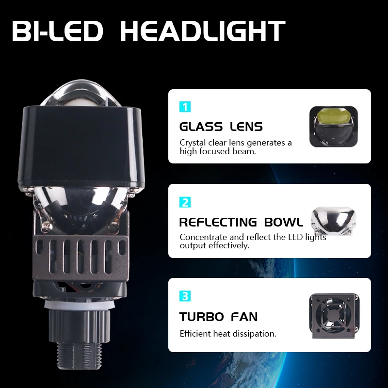 SANVI Bi Led Module 1.5 pollic - Motorcycle Led Headlight Bulb H4 recensione e prezzo