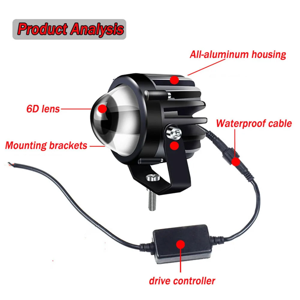 Proiettore per moto Luce laser - Laser Led Headlight Projector Lens recensione e prezzo