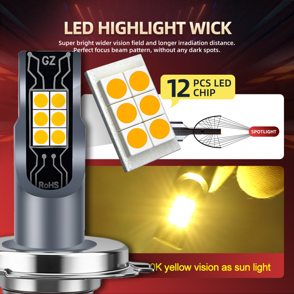 2 Pezzi Luci LED H11 14000LM p - Led Fog Light H11 3000K Yellow recensione e prezzo