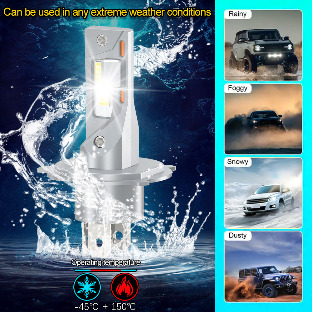 1/2 Pezzi Lampadina LED H4 Can - Motorcycle Led Headlight Bulb H4 recensione e prezzo