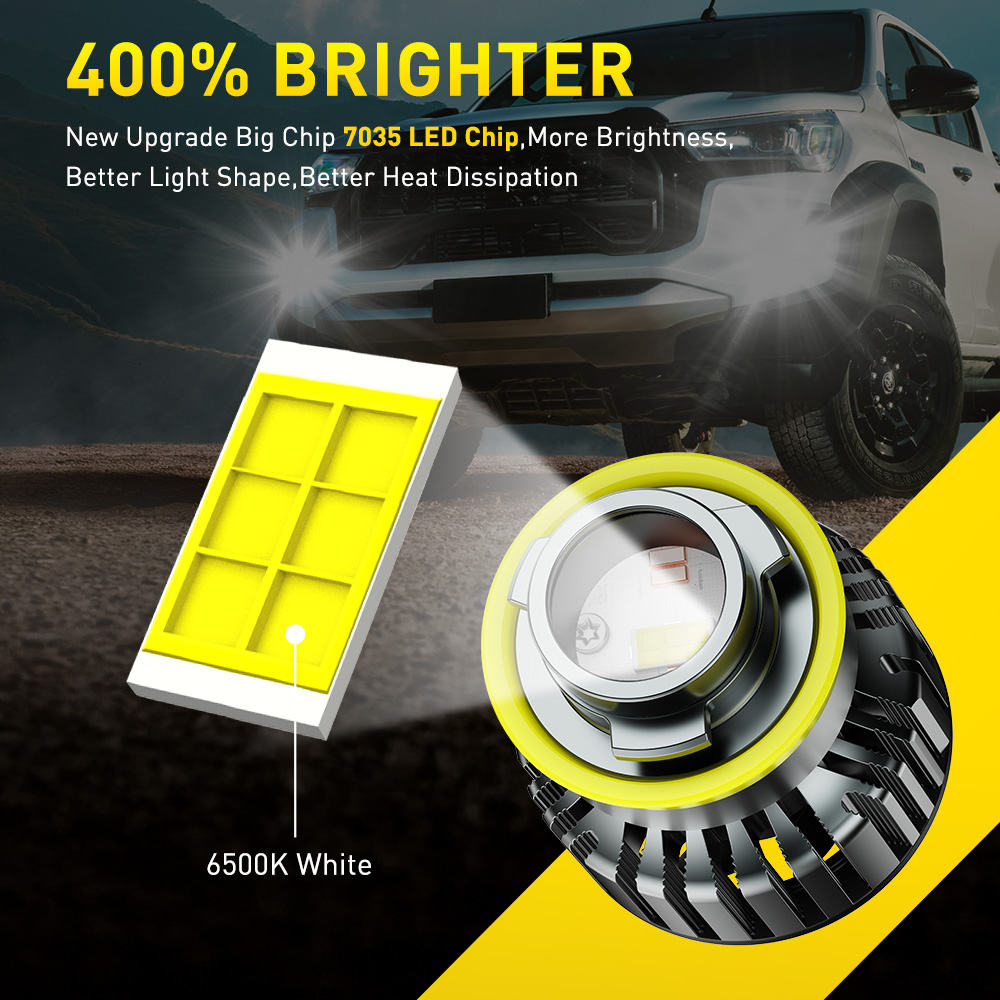 2 Pezzi AUXITO Lente Laser per - Led Fog Light H11 3000K Yellow recensione e prezzo