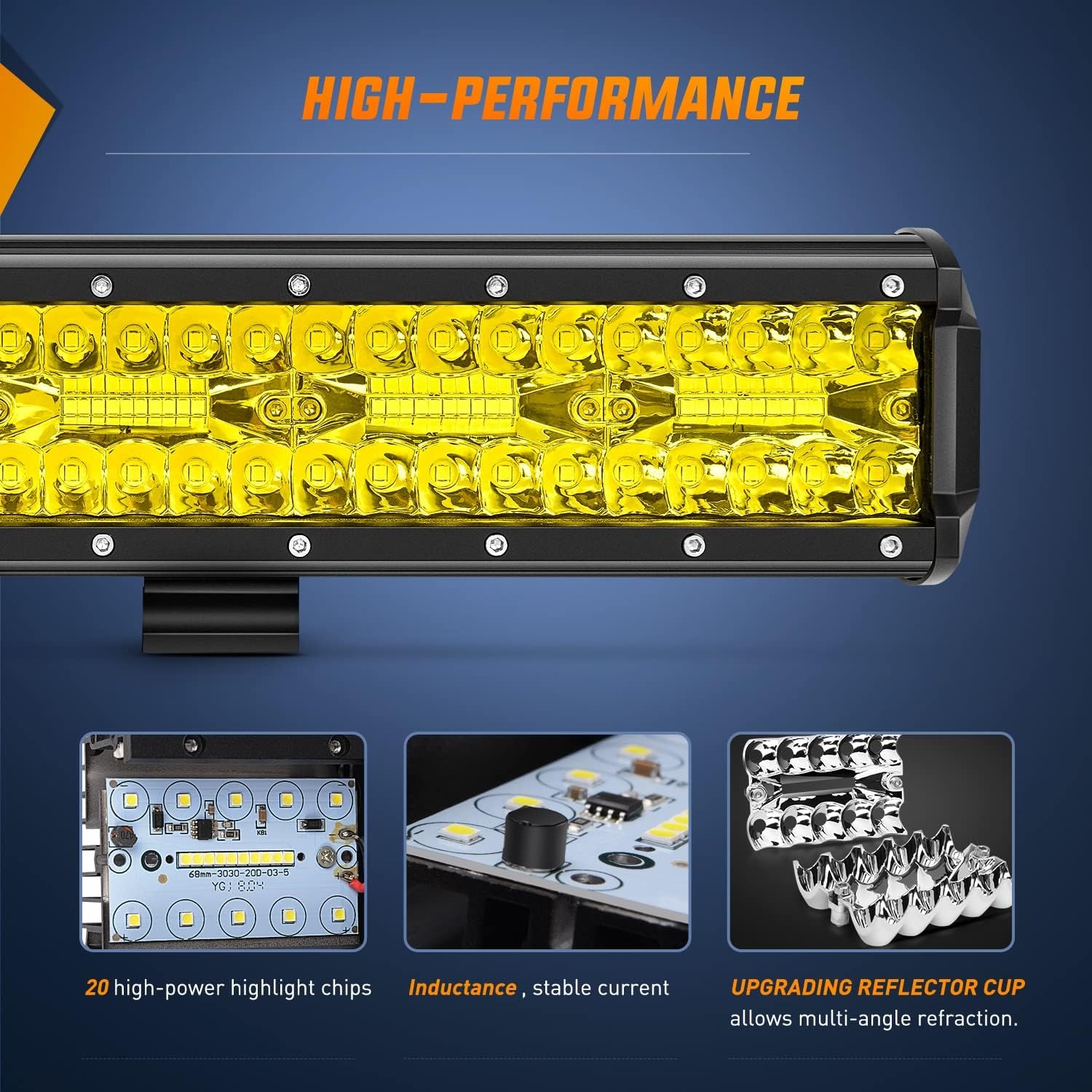 Barra Luminosa LED Ambra Nilig - Led Work Light Bar 12 Inch Offroad recensione e prezzo