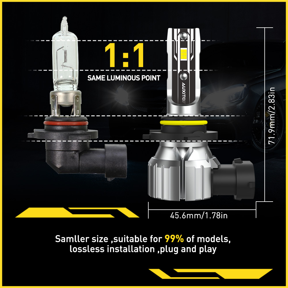 AUXITO 2 Pezzi 9006 HB4 H11 Lu - Car Led Headlight 9005 9006 recensione e prezzo