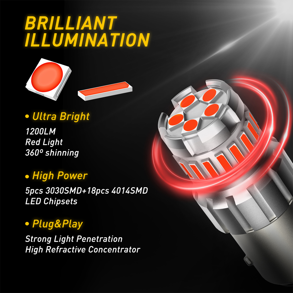AUXITO 2 Pz 1157 BAY15D P21/5  - Led Tail Light Bulb Canbus recensione e prezzo