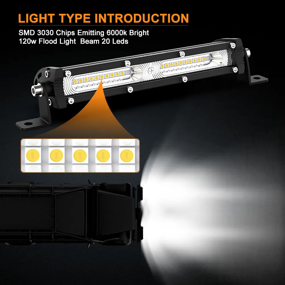 NAOEVO 4x4 Off road Ha Condott - Led Work Light Bar 12 Inch Offroad recensione e prezzo