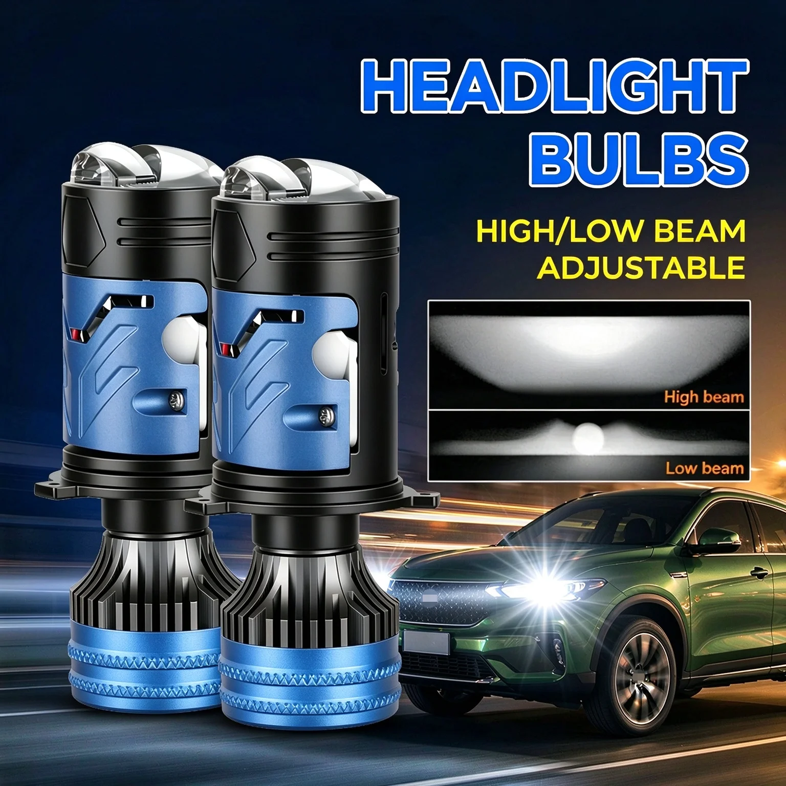Lampadina LED H4 per fari, len - Led Headlight H4 Hi Lo 120W recensione e prezzo