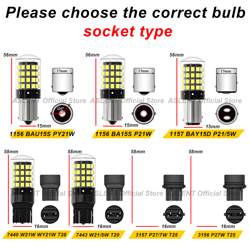 2x 1156 BA15S P21W BAU15S PY21 - Led Tail Light Bulb Canbus recensione e prezzo