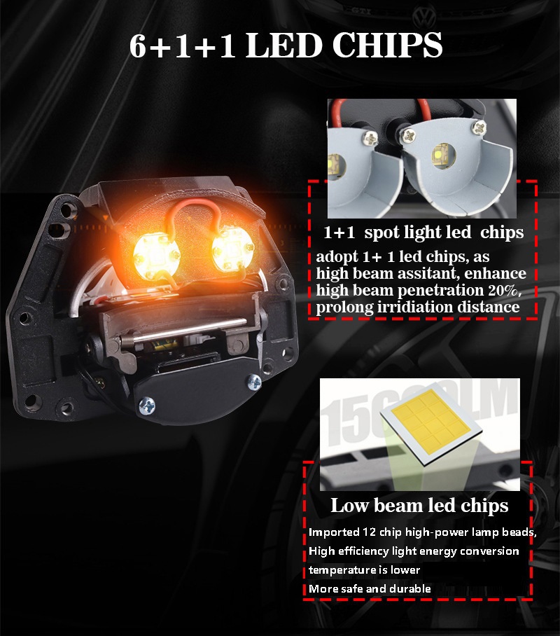 VAHID E20 2 pz. Fari anteriori - Bi Led Projector Lens 3 Inch recensione e prezzo