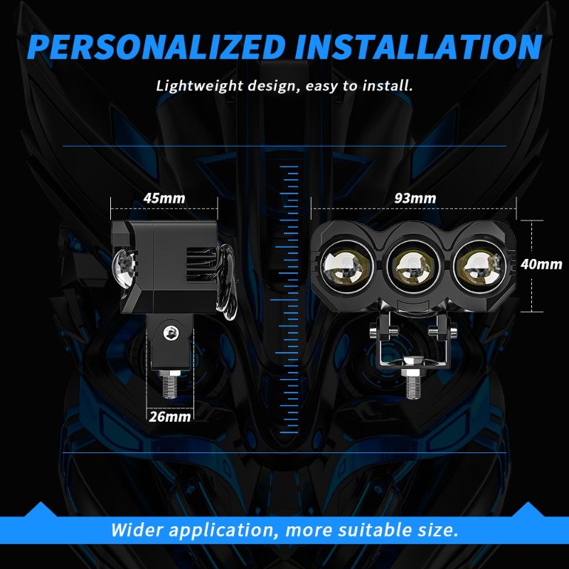 Faro LED per Moto Stile Gufo,  - Led Headlight 6500K White 12000Lm recensione e prezzo