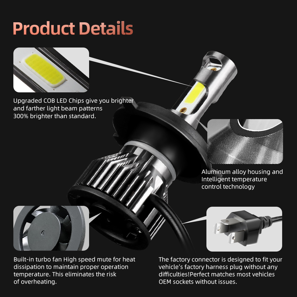 Per Piaggio Liberty 50 150 2,0 - Motorcycle Led Headlight Bulb H4 recensione e prezzo