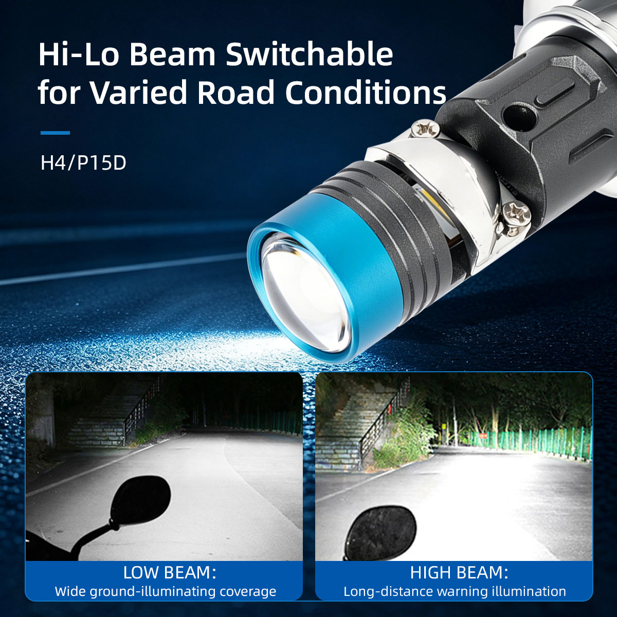Lampadina LED H4 P15D per faro - Motorcycle Led Headlight Bulb H4 recensione e prezzo