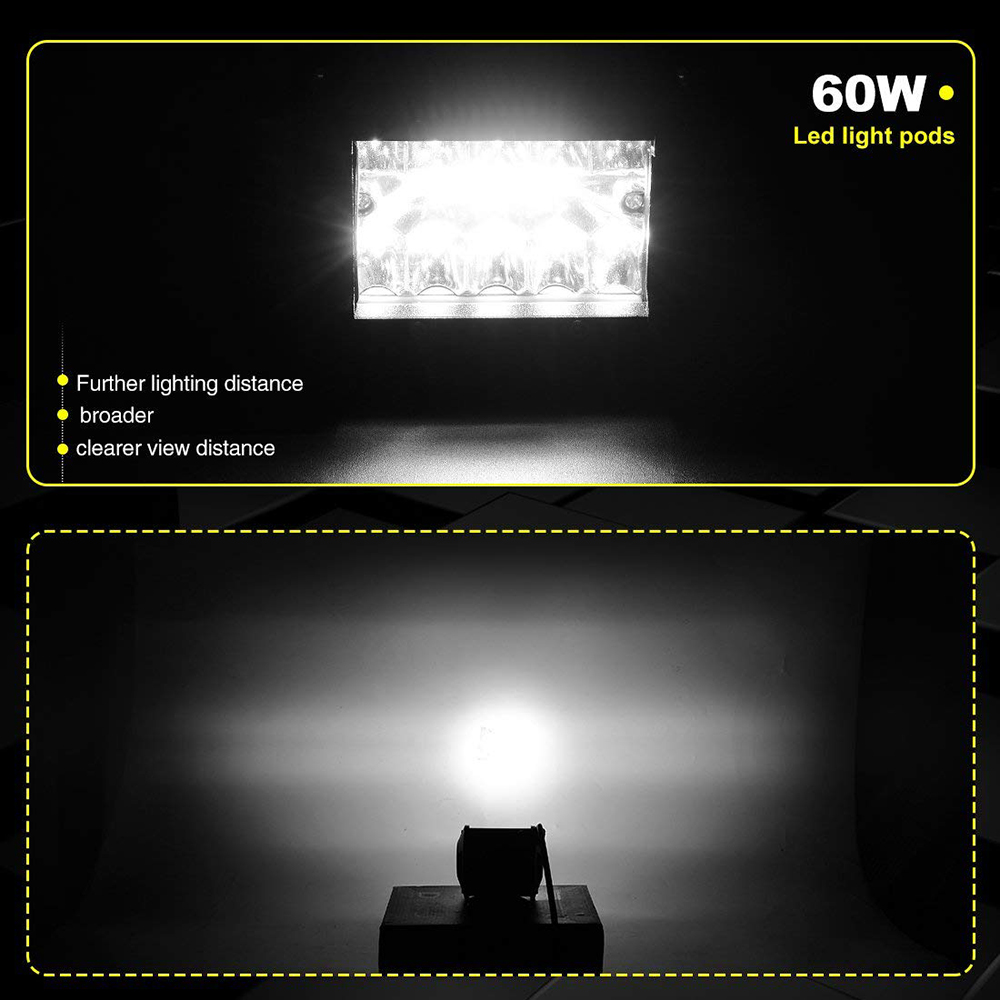 2 pz LED luce da lavoro cialde - Led Work Light Bar 12 Inch Offroad recensione e prezzo