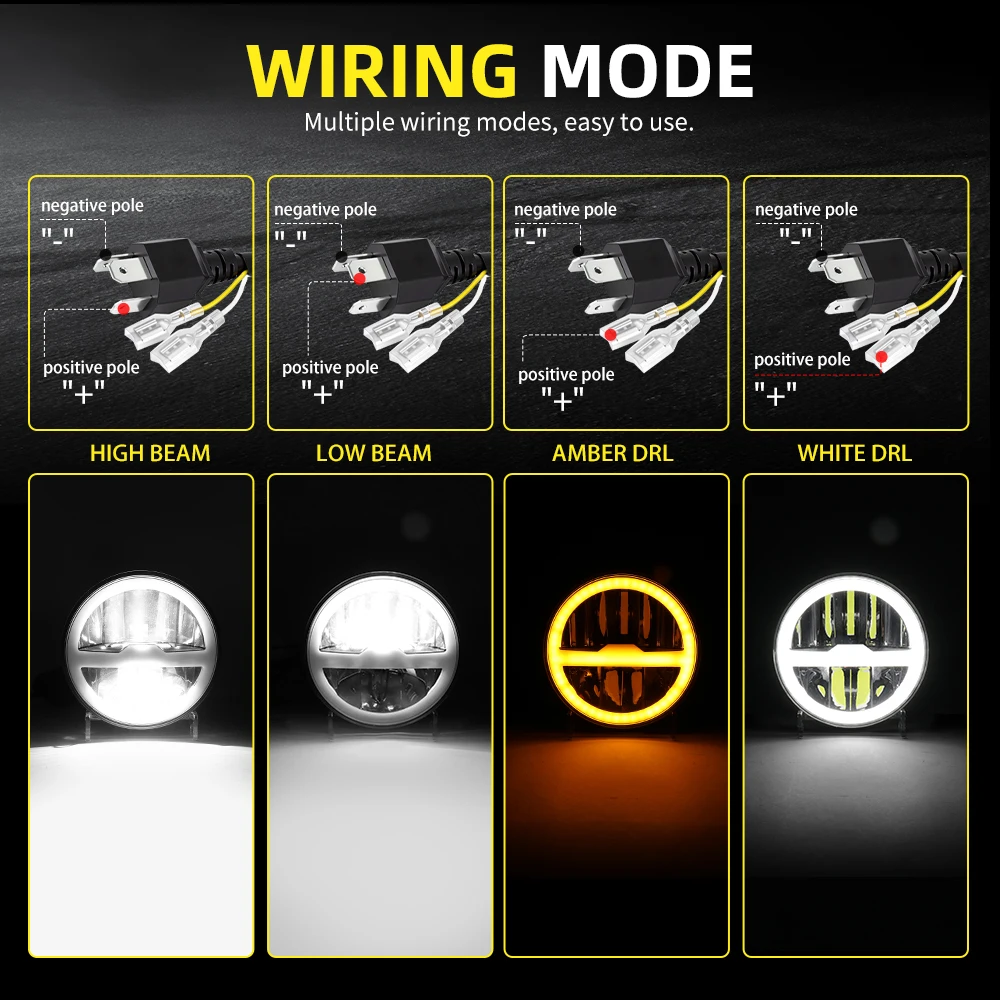 Faro LED per Moto HAOLIDE 5.75 - Motorcycle Led Headlight Bulb H4 recensione e prezzo