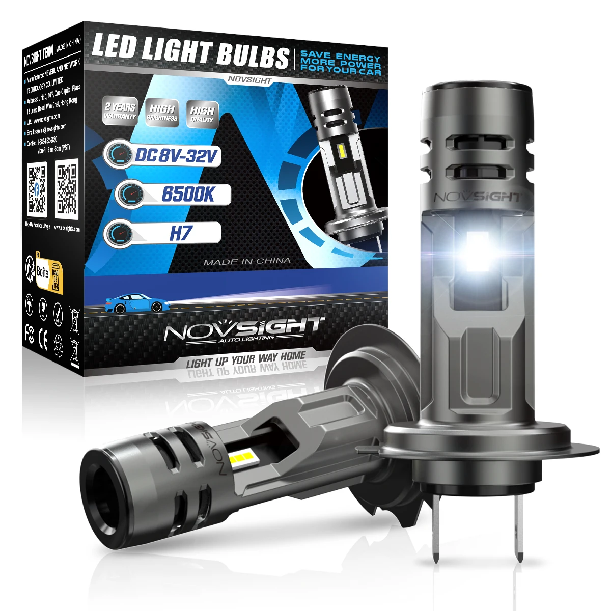 NOVSIGHT H7 LED Headlight 1:1  - Led Headlight 6500K White 12000Lm recensione e prezzo