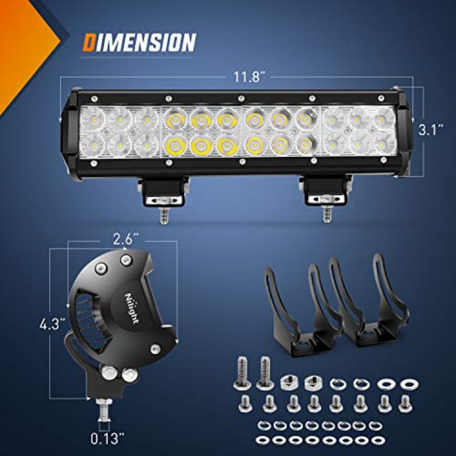 Barra Luminosa a LED 2 Pezzi 1 - Led Work Light Bar 12 Inch Offroad recensione e prezzo