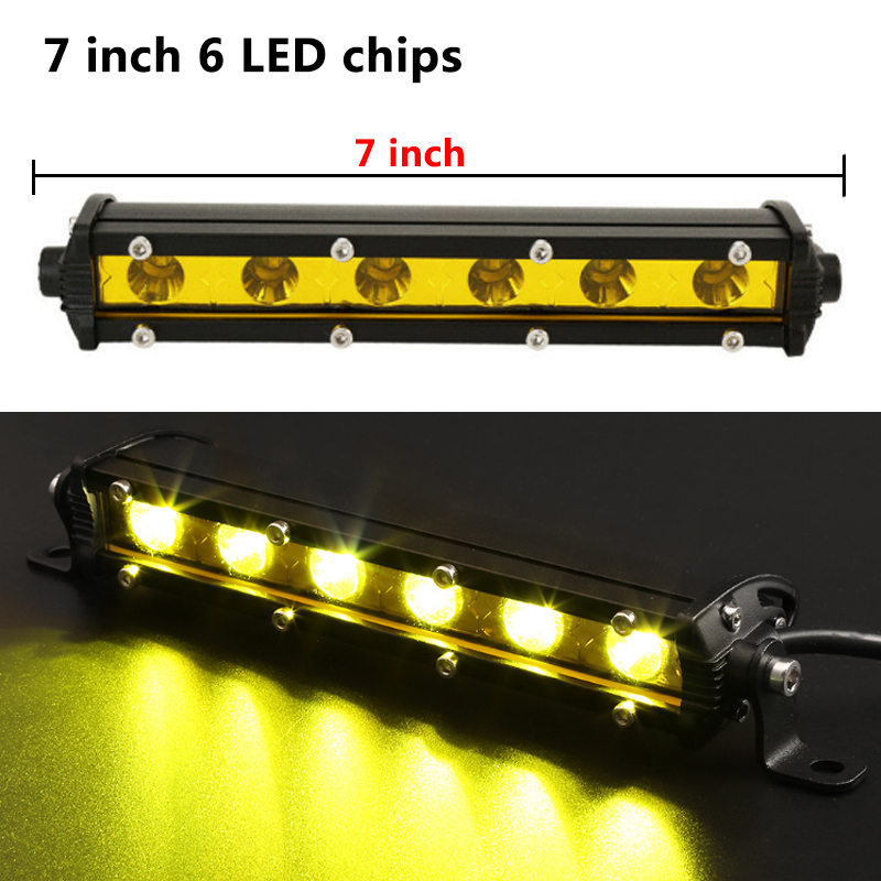 7 pollici 18W giallo limone lu - Led Work Light Bar 12 Inch Offroad recensione e prezzo