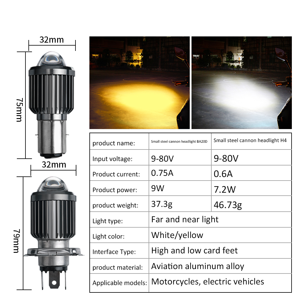 1 pz H6 BA20D LED lampadine pe - Motorcycle Led Headlight Bulb H4 recensione e prezzo