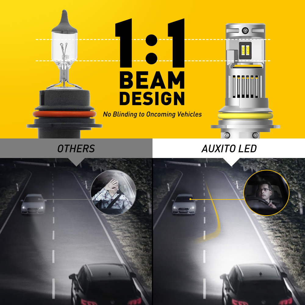 AUXITO 2Pcs Canbus 9004 lampad - Led Headlight Bulb Canbus Error Free recensione e prezzo