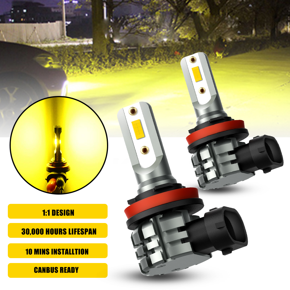 2 Pezzi Lampadine LED AUXITO H - Led Fog Light H11 3000K Yellow recensione e prezzo