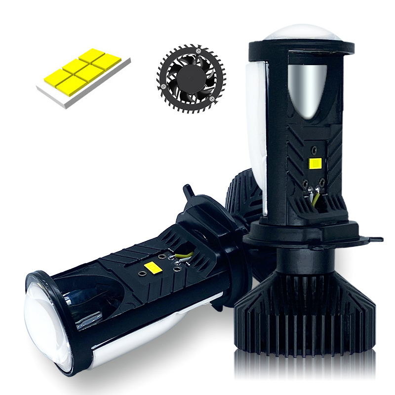 2PCS Y6 H4 Lente LED Proiettor - Led Headlight H4 Hi Lo 120W recensione e prezzo